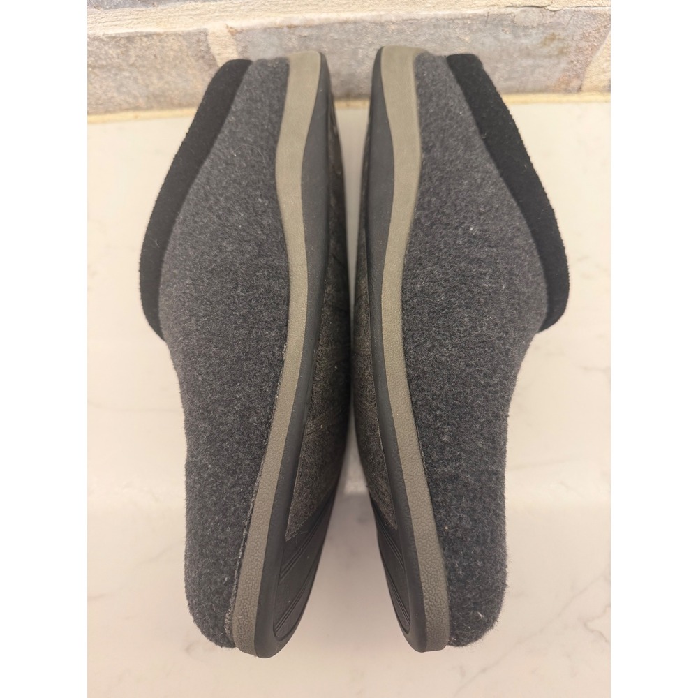 Dr. Scholls Toasty Clog Mens 12M Grey Felt Memory Fit Foam Slippers 34272-9 - Picture 4 of 8